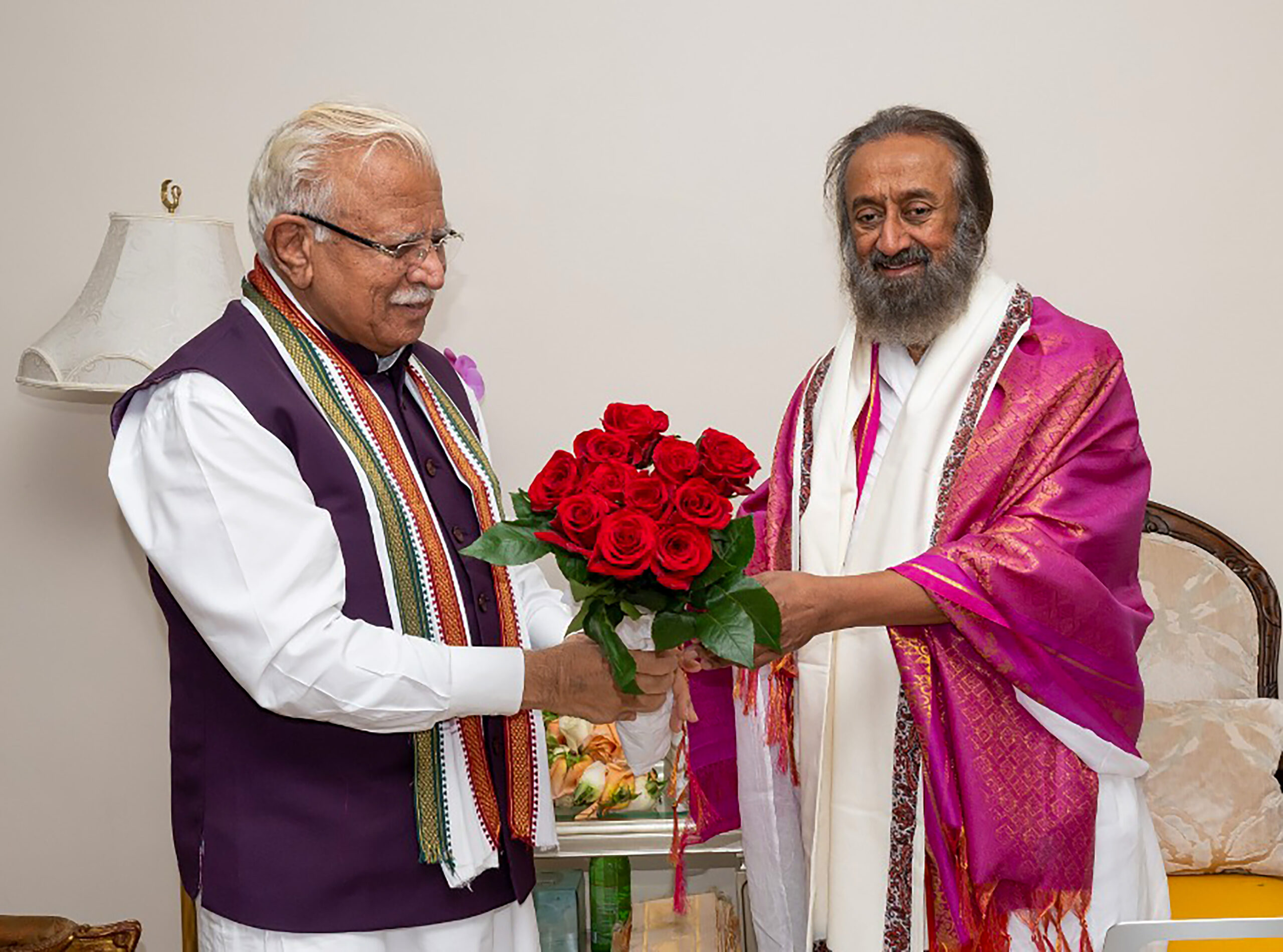 Washington, D.C.: Manohar Lal Meets Sri Sri Ravi Shankar - #Gallery Washington, D.C.: Manohar Lal Meets Sri Sri Ravi Shankar - #Gallery