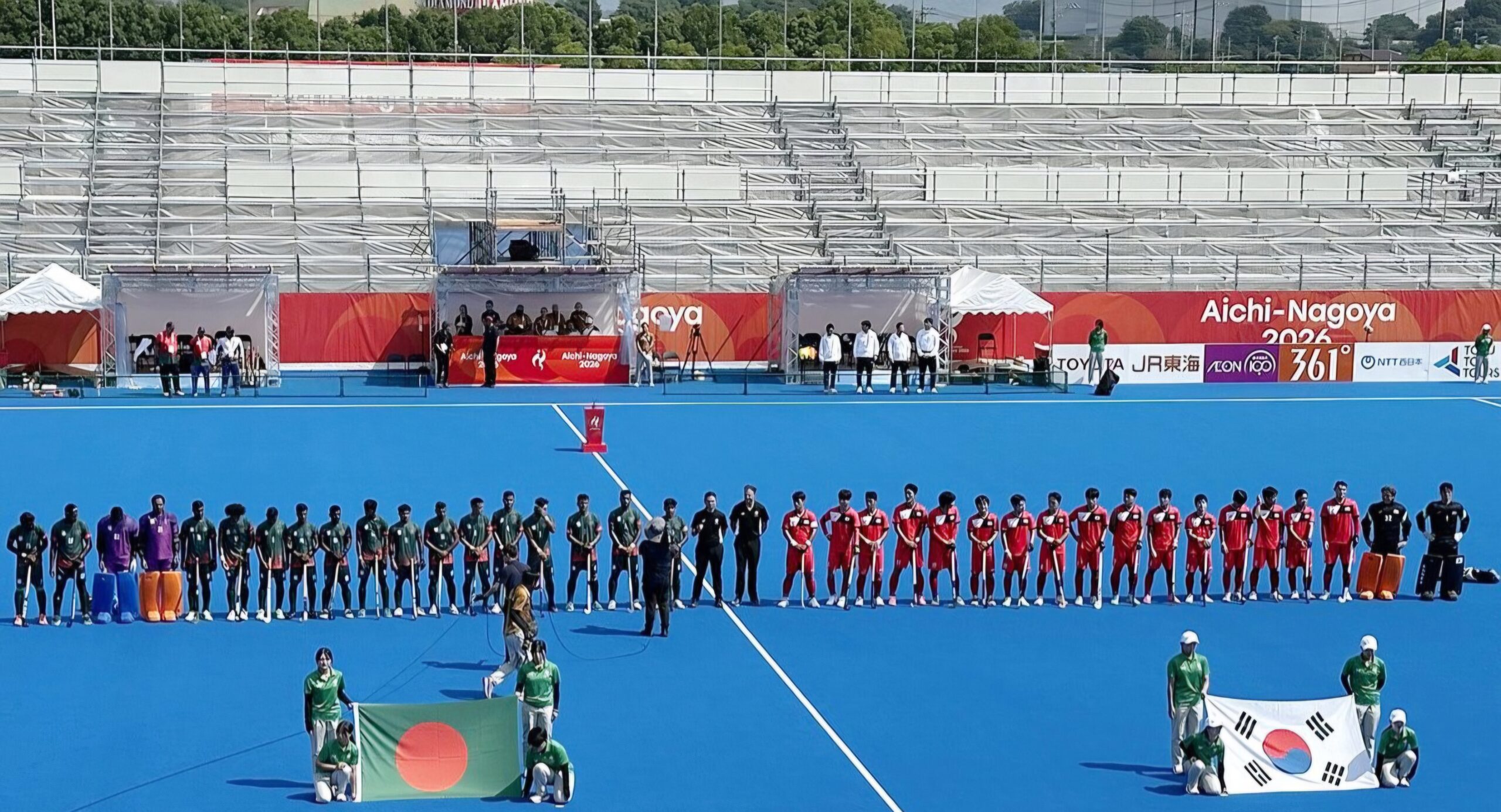 Asiad organizing committee apologises for playing N. Korean anthem at S. Korean hockey match Asiad organizing committee apologises for playing N. Korean anthem at S. Korean hockey match