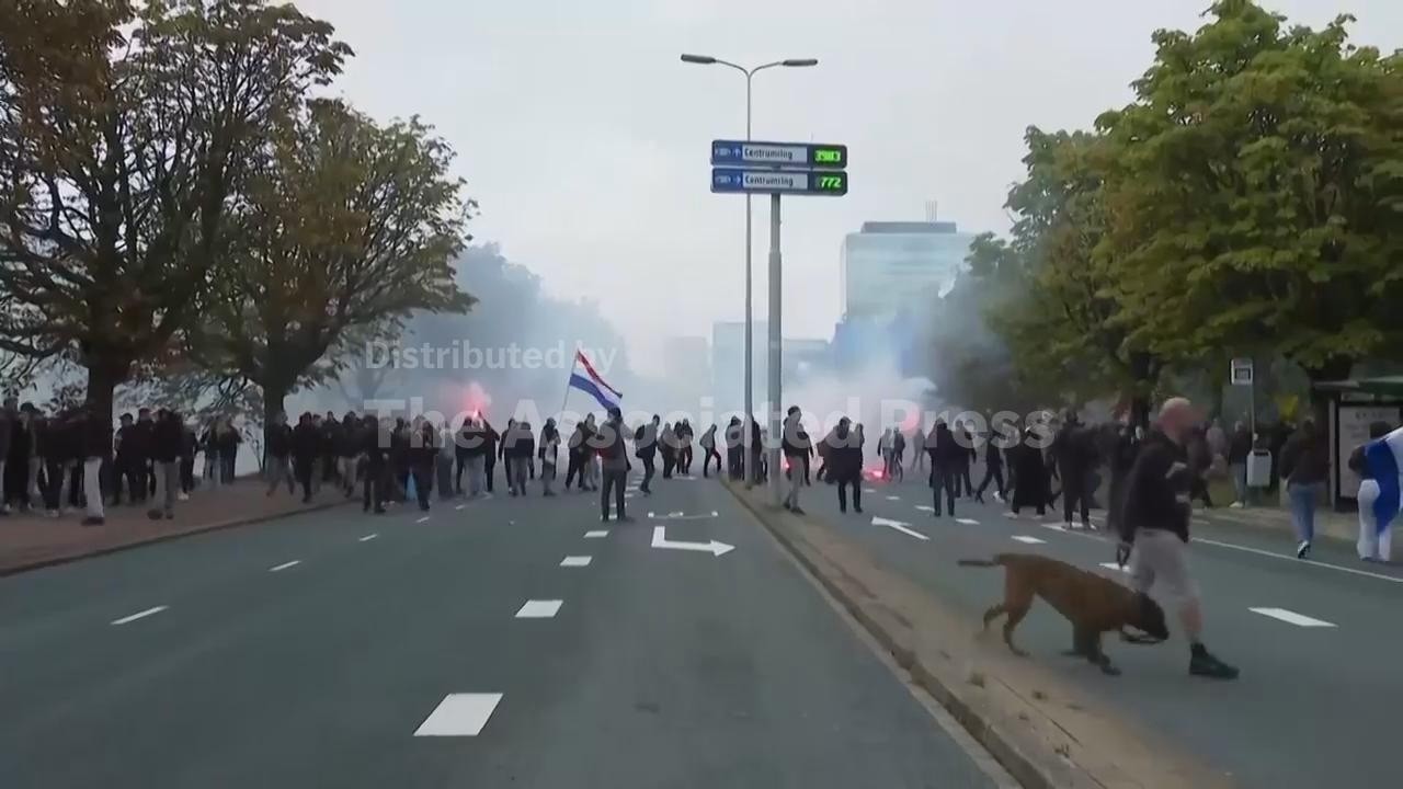 Far-right groups gather for march against immigration and asylum policies in The Hague (Video) Far-right groups gather for march against immigration and asylum policies in The Hague (Video)