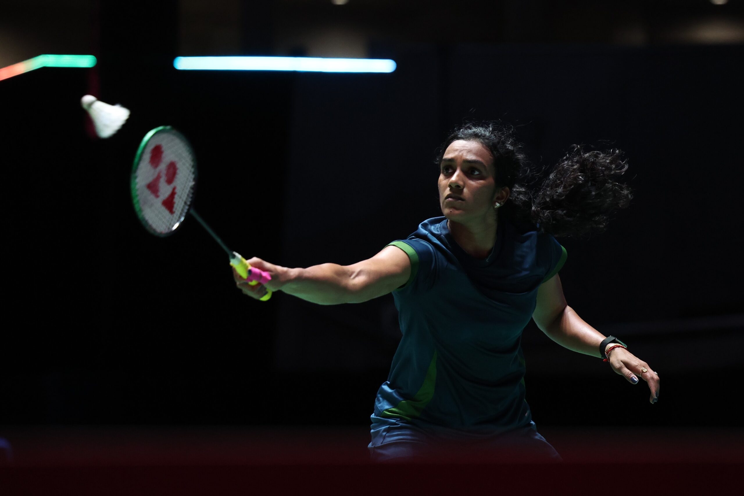 Tokyo: Pusarla V. Sindhu hits a return during the women's singles final match between Pusarla V. Sindhu of India and Yamaguchi Akane of Japan at the Japan Badminton Open 2026 in Tokyo, Japan, July 19, 2026. (Photo: Xinhua via IANS)