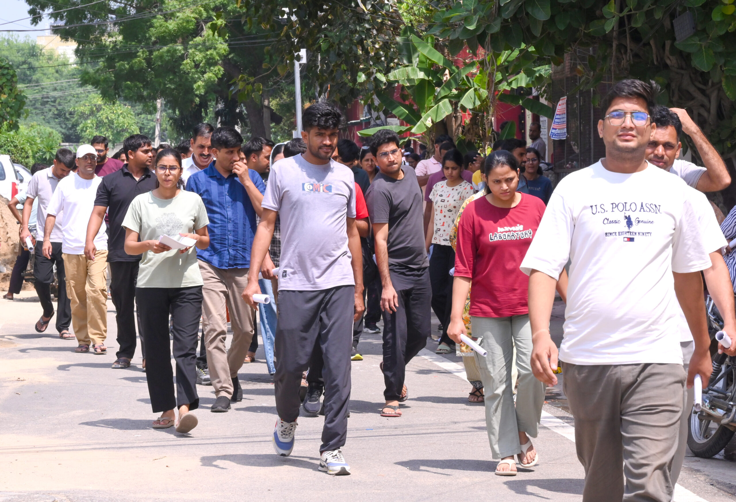 Jaipur: Candidates screened before RPSC Sub Inspector re examination #Gallery Jaipur: Candidates screened before RPSC Sub Inspector re examination #Gallery