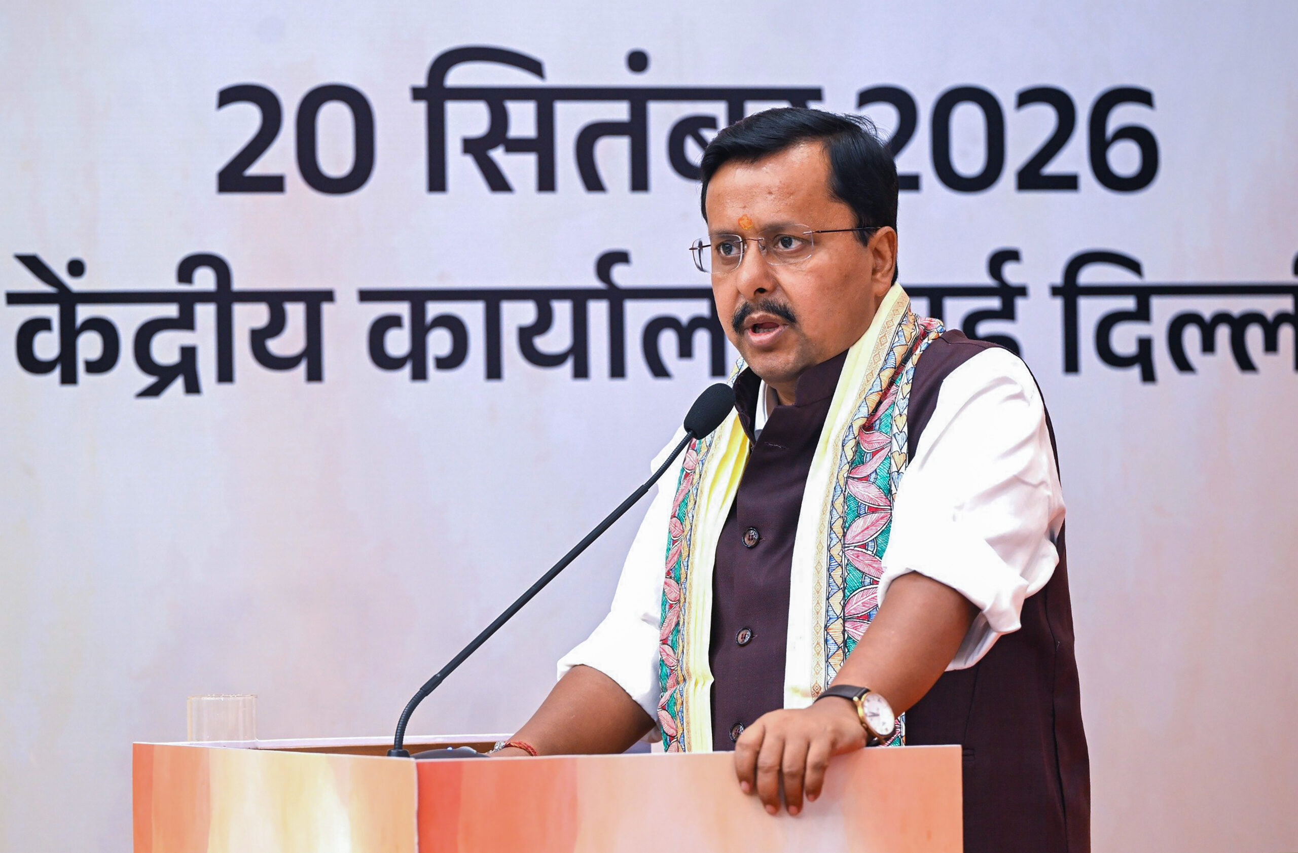 New Delhi: Nitin Nabin at BJP workshop #Gallery New Delhi: Nitin Nabin at BJP workshop #Gallery