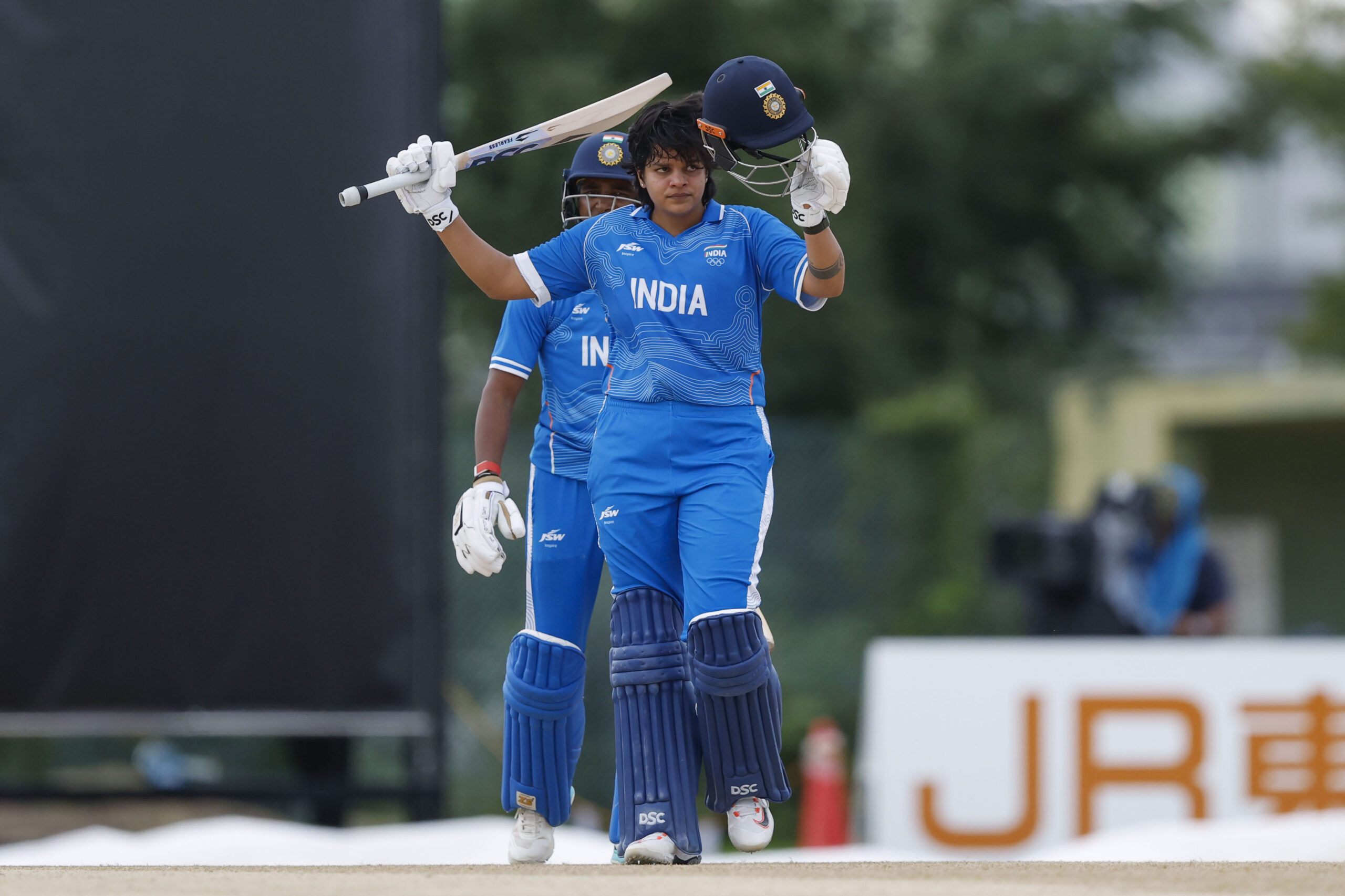 Asian Games: Shafali's record unbeaten ton powers India to 195/4 against Bangladesh in SF Asian Games: Shafali's record unbeaten ton powers India to 195/4 against Bangladesh in SF