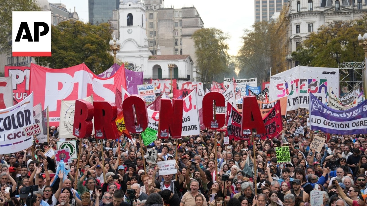 'March of Anger' held in Argentina to protest against Milei's austerity measures (Video) 'March of Anger' held in Argentina to protest against Milei's austerity measures (Video)