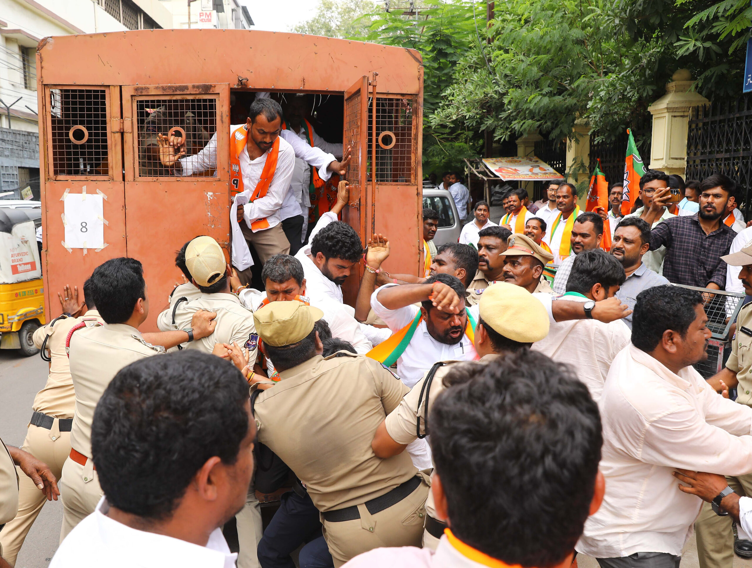 BJP ST Morcha protest in Hyderabad #Gallery BJP ST Morcha protest in Hyderabad #Gallery