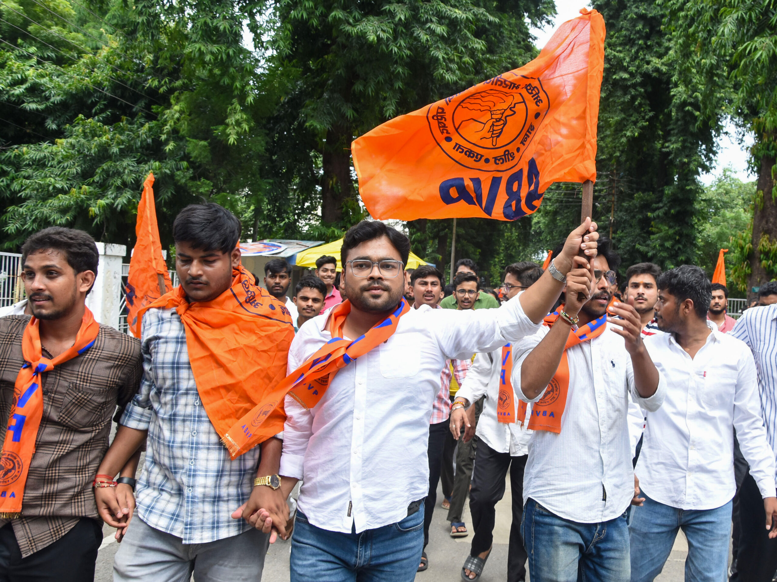 Lucknow: ABVP Protests Against University Administration #Gallery Lucknow: ABVP Protests Against University Administration #Gallery