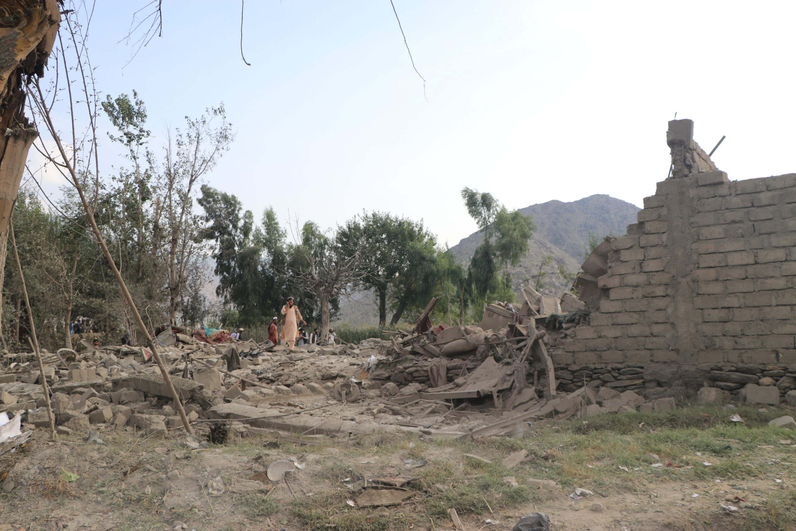 Kabul: Residents inspect a damaged house following an airstrike in a village in Nurgal district of Kunar province, Afghanistan, Sept. 21, 2026. At least three people were killed after the Pakistani air force carried out airstrikes early Monday in Afghanistan's eastern Kunar and Paktika provinces bordering Pakistan, Afghan media outlet Tolonews reported, citing Afghan government officials. (Photo: Xinhua via IANS)