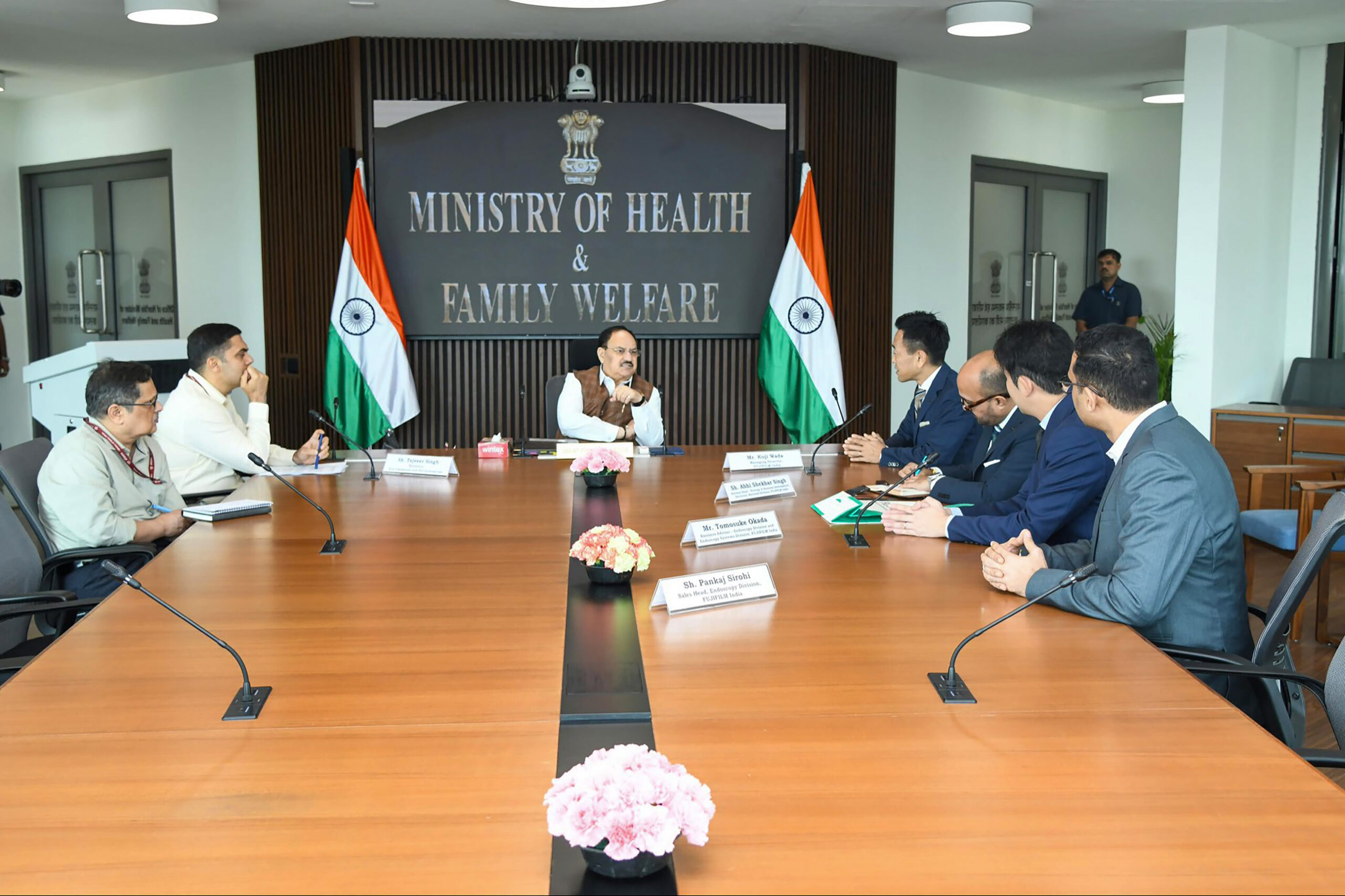 New Delhi: JP Nadda meets FUJIFILM India delegation #Gallery New Delhi: JP Nadda meets FUJIFILM India delegation #Gallery