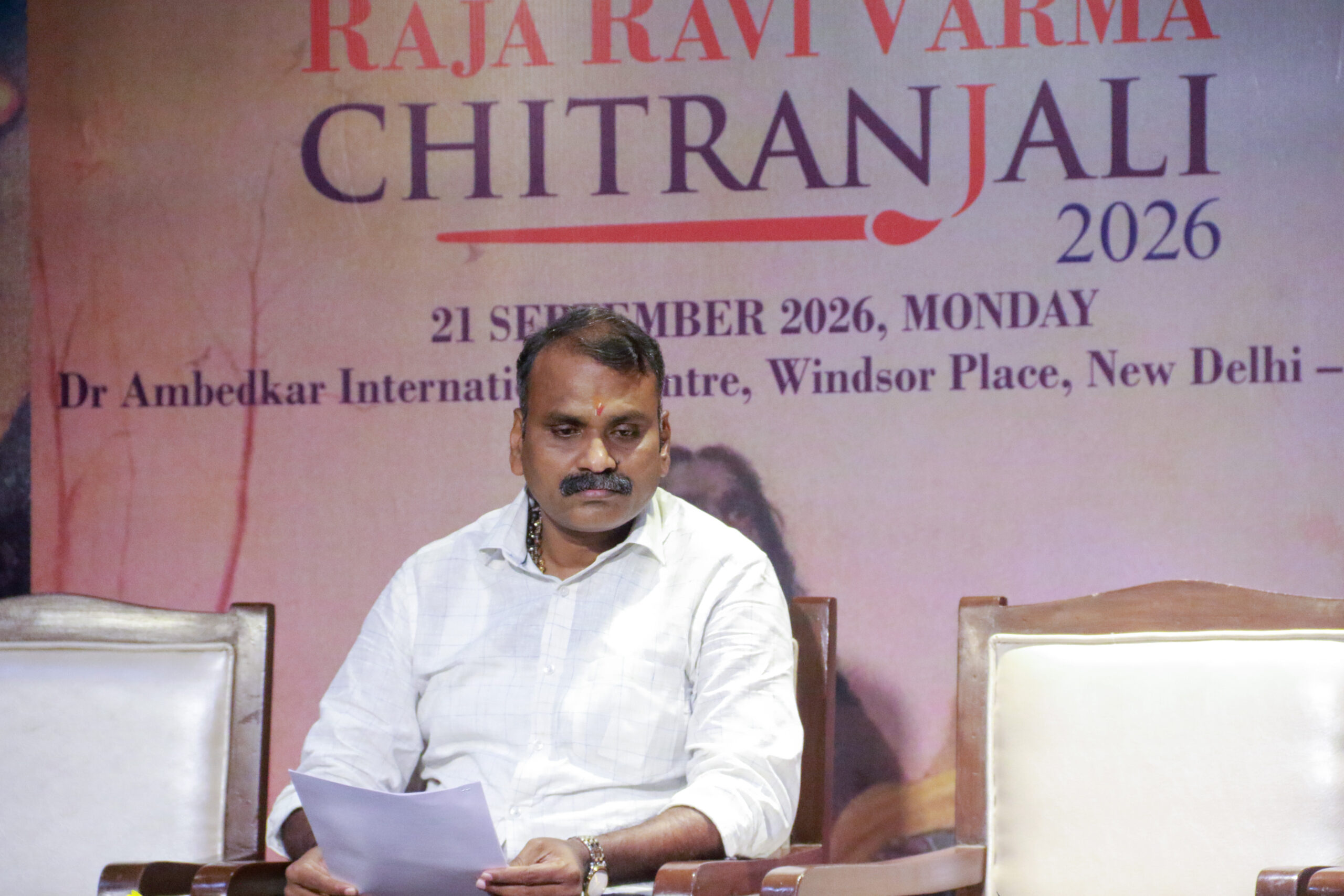 New Delhi: Rare Raja Ravi Varma Painting Unveiled at Chitranjali 2026 #Gallery New Delhi: Rare Raja Ravi Varma Painting Unveiled at Chitranjali 2026 #Gallery