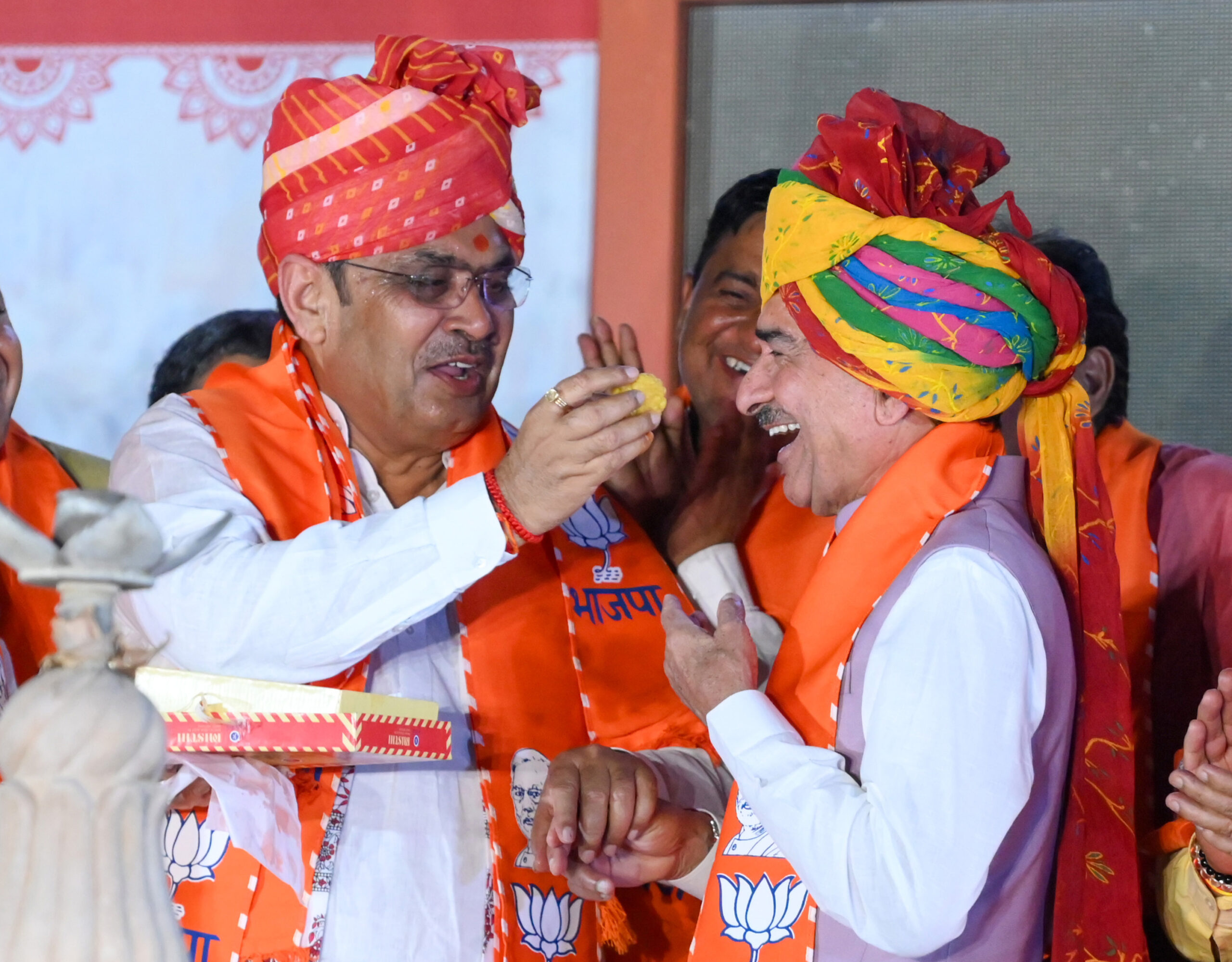 Jaipur: Rajasthan CM celebrates BJP victory in municipal elections #Gallery Jaipur: Rajasthan CM celebrates BJP victory in municipal elections #Gallery