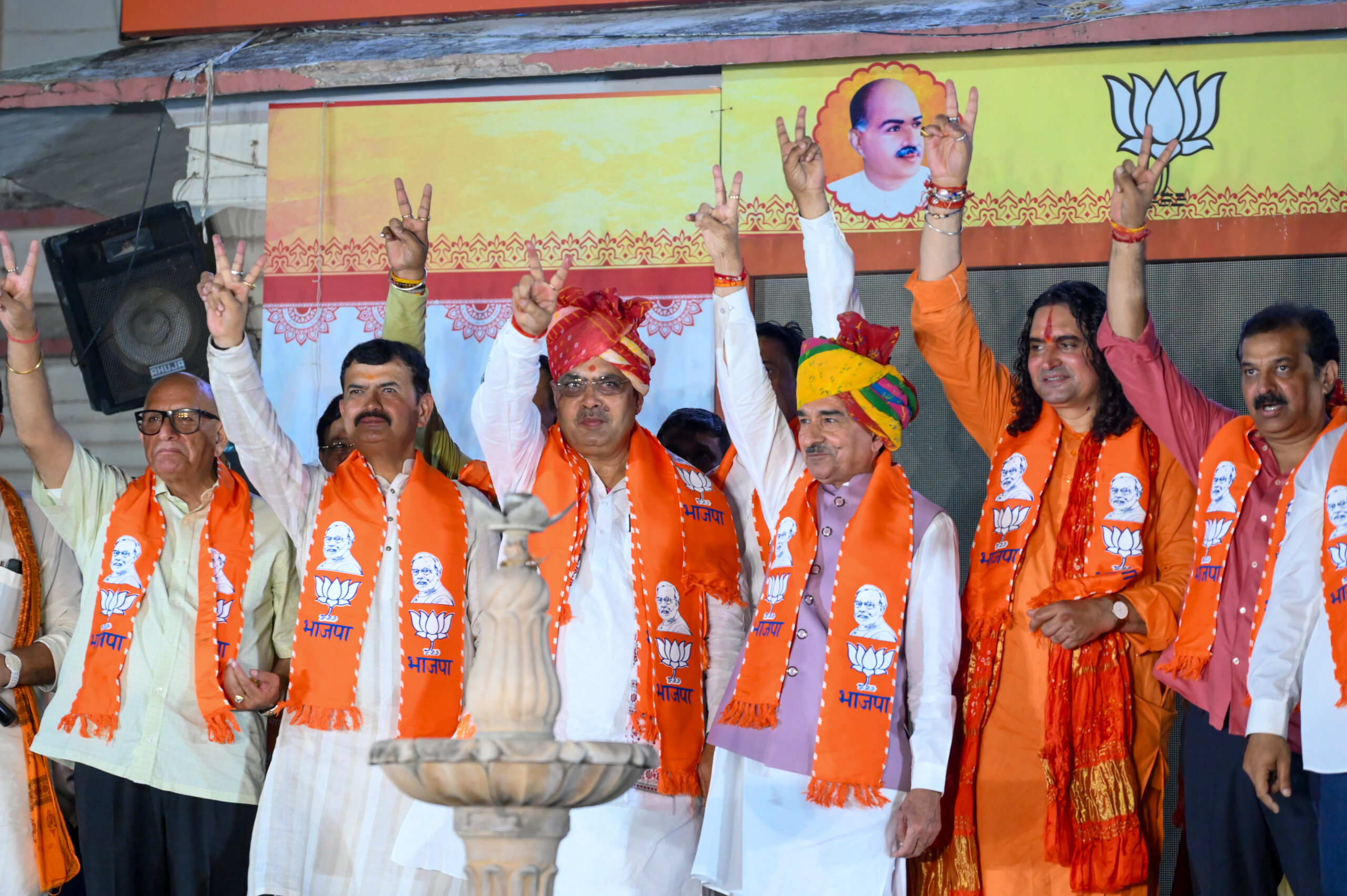 Jaipur: Rajasthan CM celebrates BJP victory in municipal elections #Gallery Jaipur: Rajasthan CM celebrates BJP victory in municipal elections #Gallery