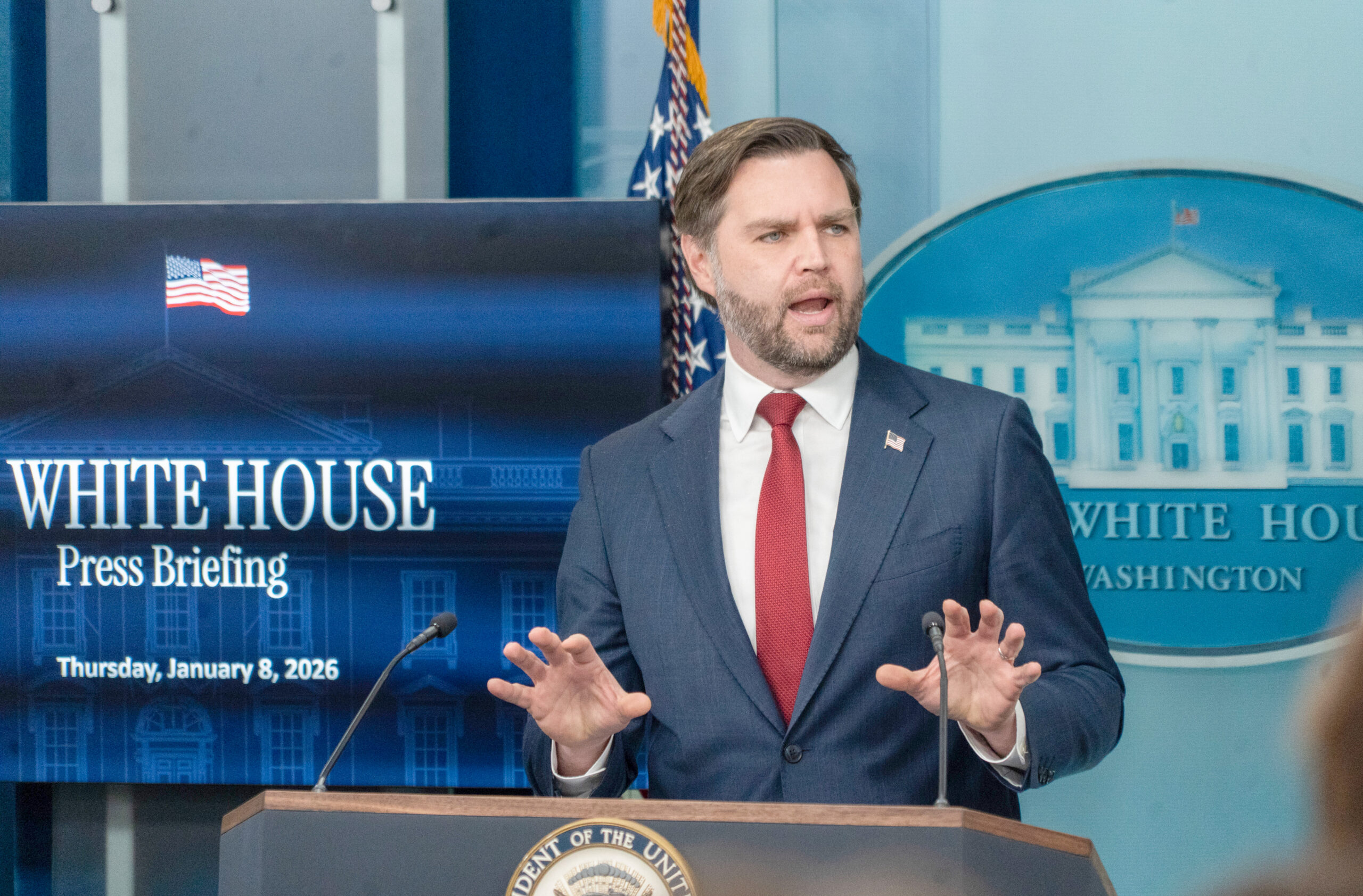 Vance defends Trump’s media ban
