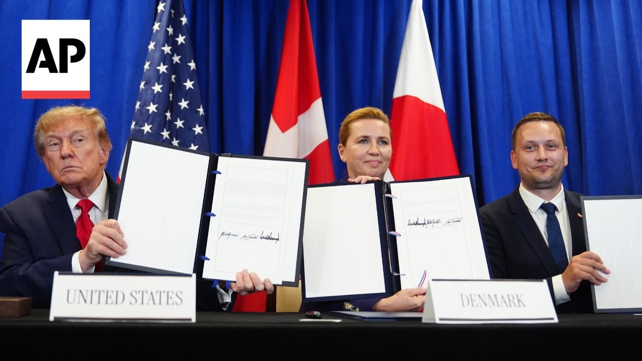 Trump signs US-Denmark-Greenland agreement to bolster Arctic security (Video)