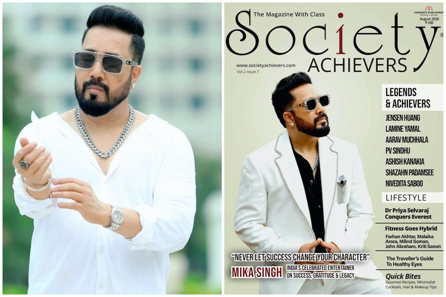 Mika Singh Graces Society Achievers Cover: 'I Never Imagined I'd Get Such a Wonderful Opportunity'