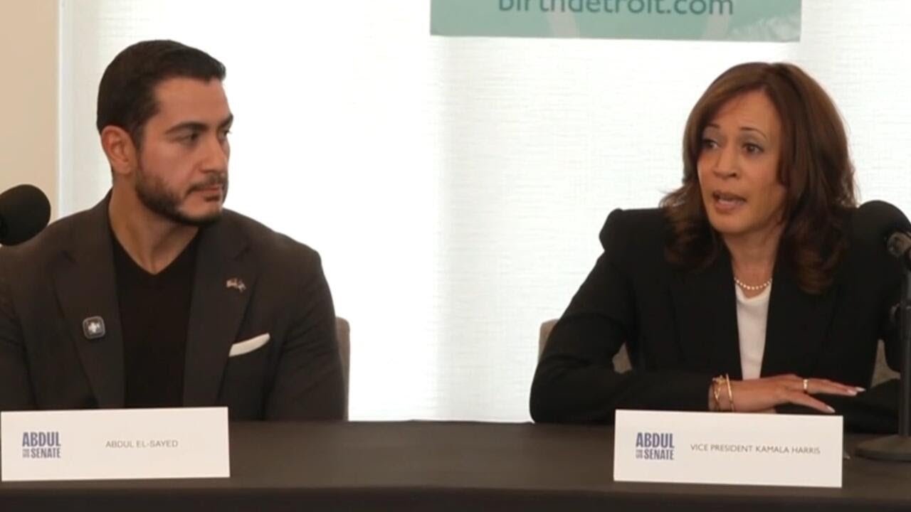 Abdul El-Sayed emphasizes focus on health while campaigning with Kamala Harris (Video)