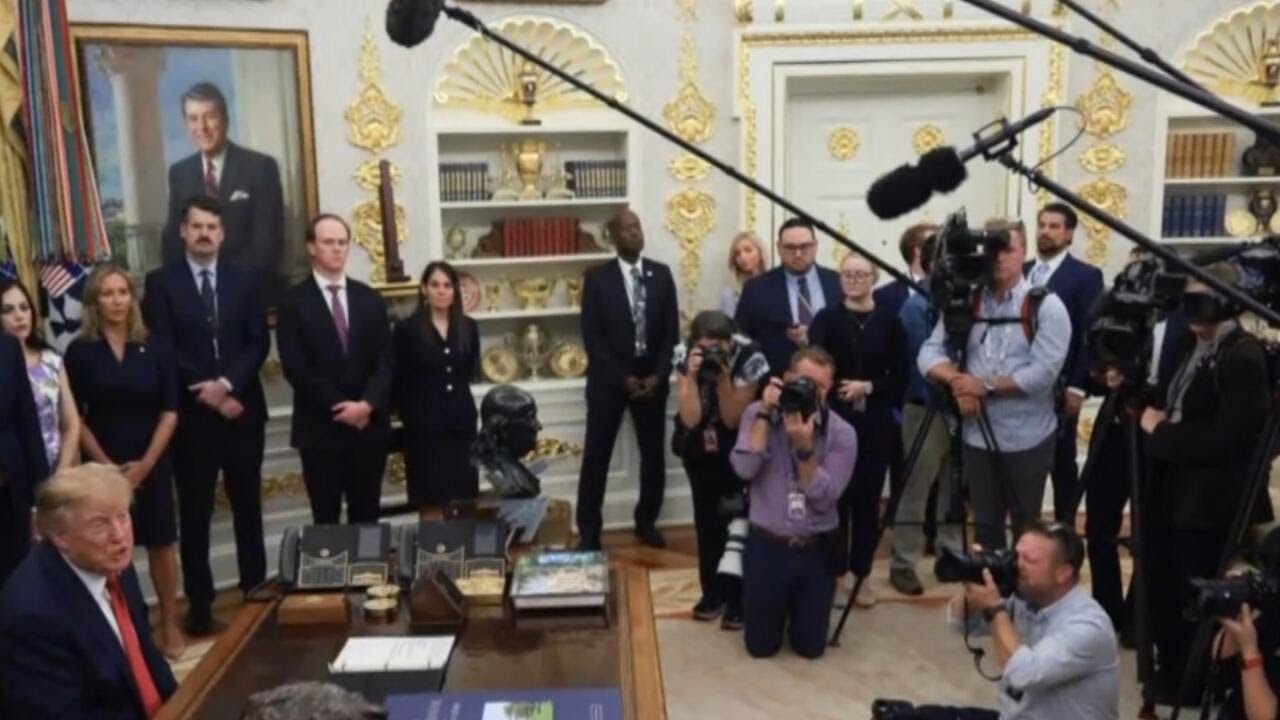 Trump's legal fight to block some journalists from covering him (Video)