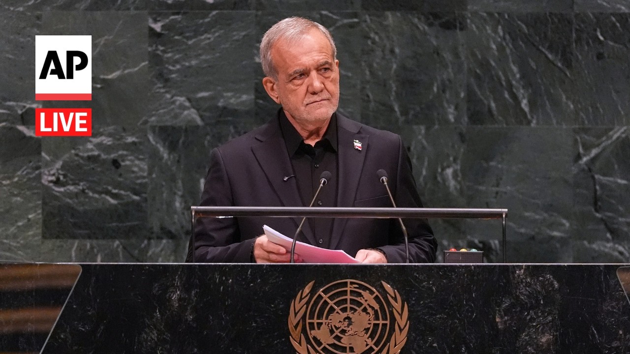 LIVE: Iran's Pezeshkian speaks at UN General Assembly 2026 (Video)