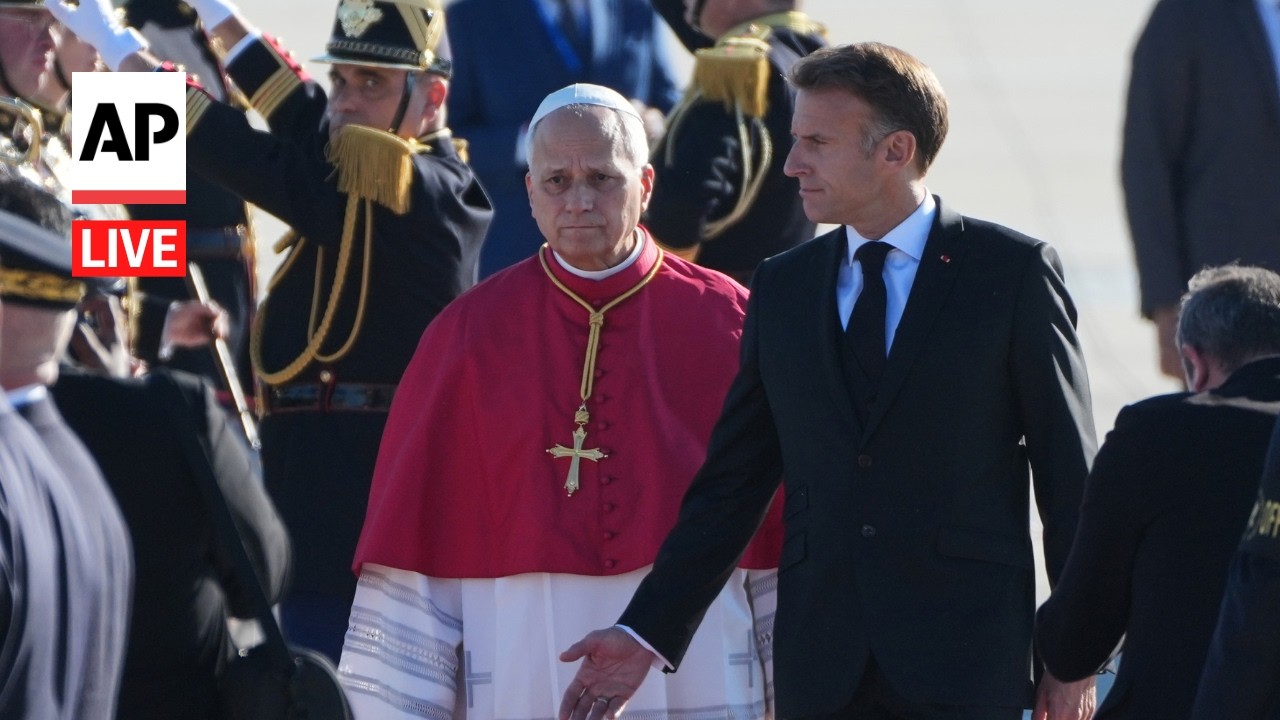 LIVE: Pope Leo XIV visits Notre Dame in Paris (Video)