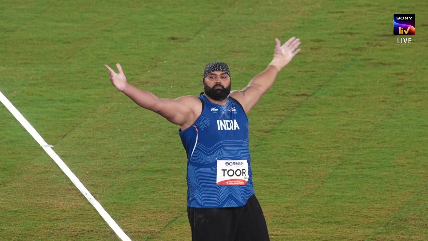 Asian Games: Tajinderpal Singh Toor’s title defence ends with silver in shot put