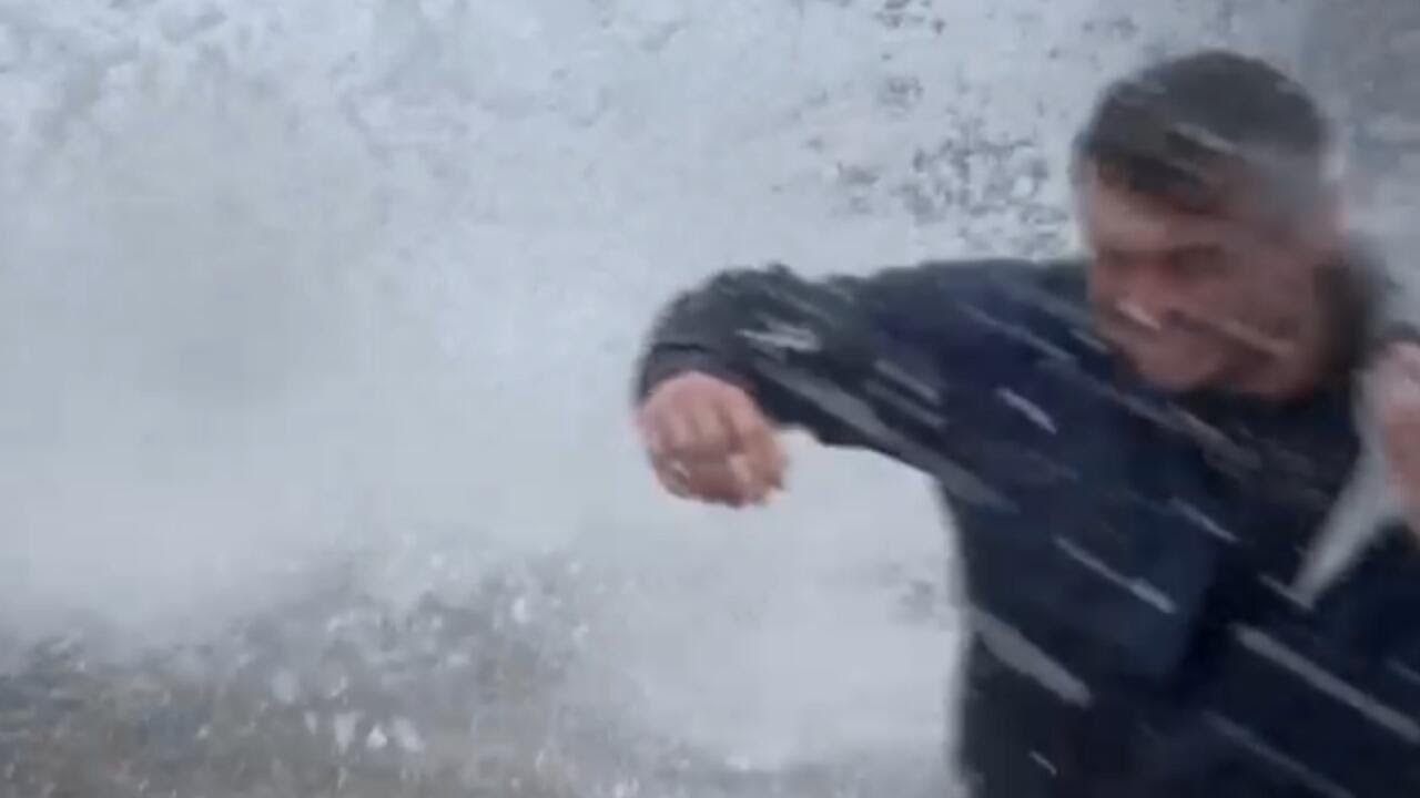 Watch: Nor'easter brings massive waves and flooding to the East Coast (Video)