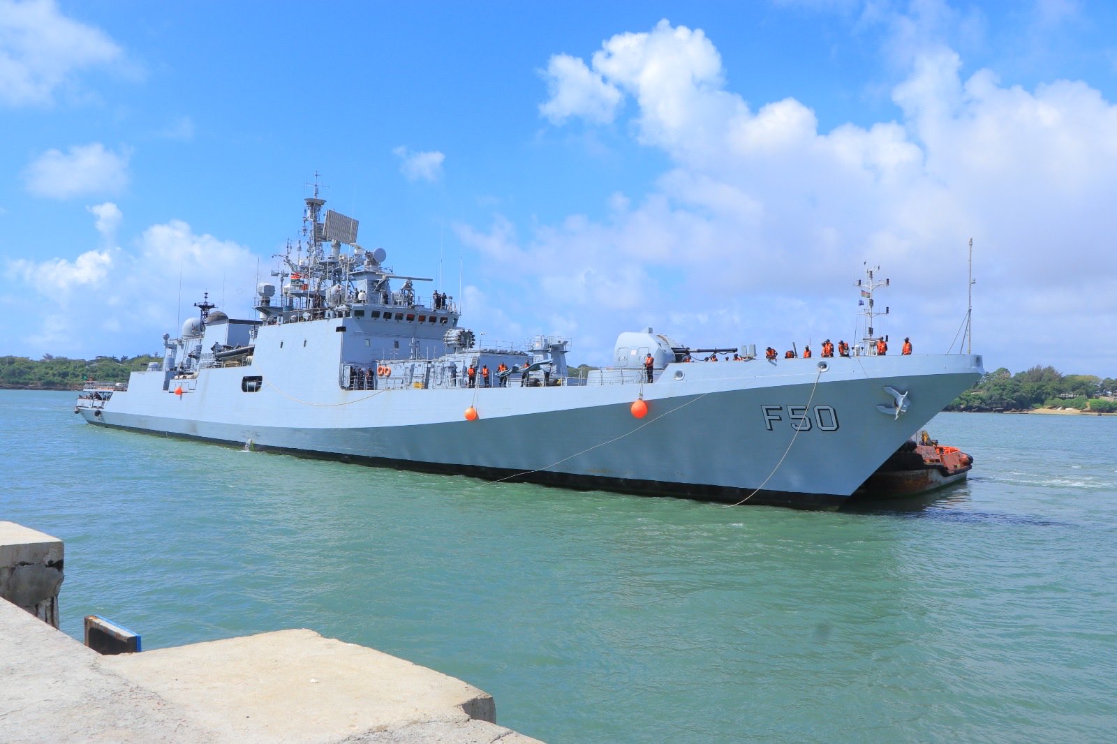 INS Tarkash arrives in Mombasa to boost India-Kenya maritime ties