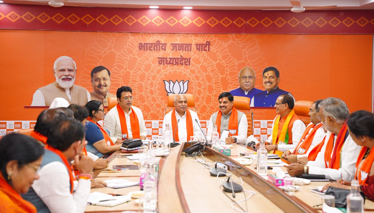 MP: Biplab Deb holds first BJP core group meeting
