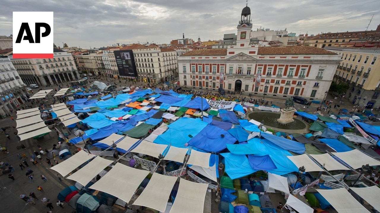 An 87-year-old woman's eviction sparks Spain's housing crisis protests (Video)