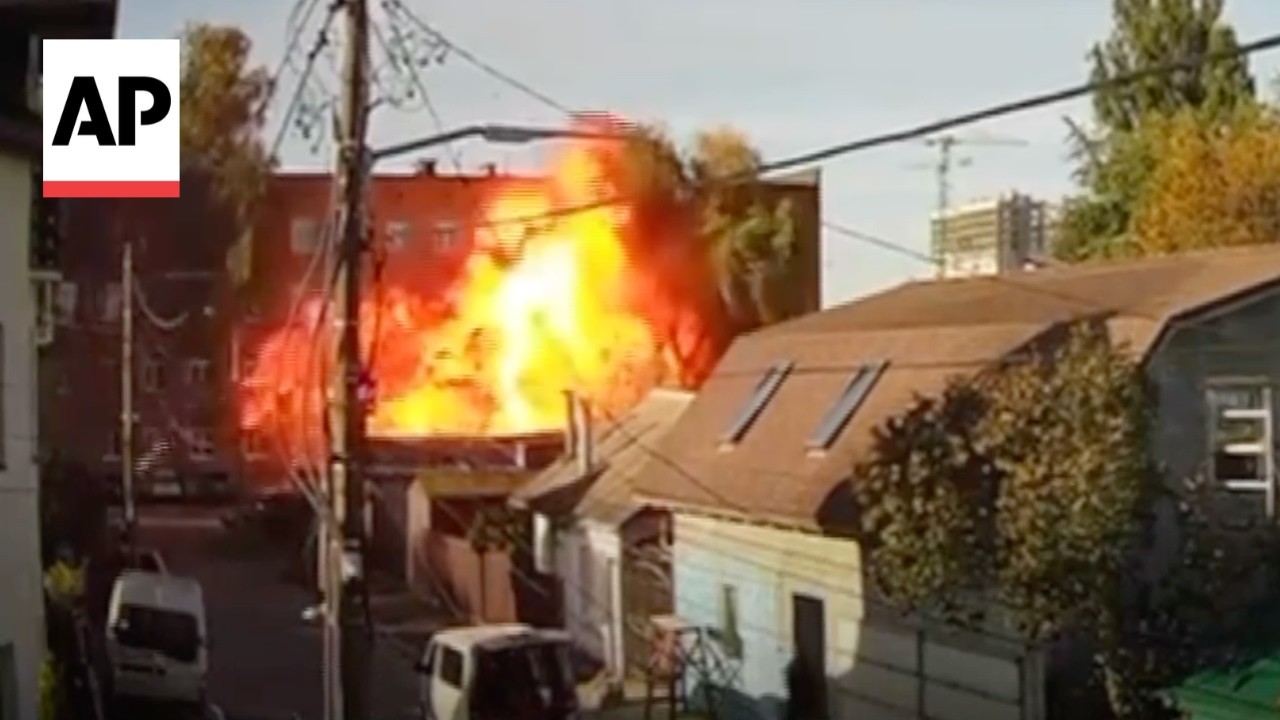 CCTV video shows a Russian drone striking a school in Kyiv, Ukraine (Video)