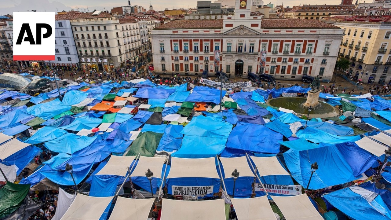 Spain rejects housing measures as protesters gather outside Parliament (Video)