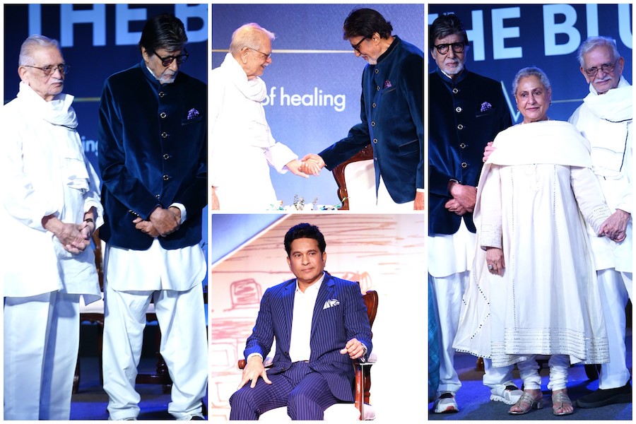 Amitabh Bachchan, Jaya Bachchan, Gulzar And Sachin Tendulkar Grace Dr Blue Book Launch In Mumbai