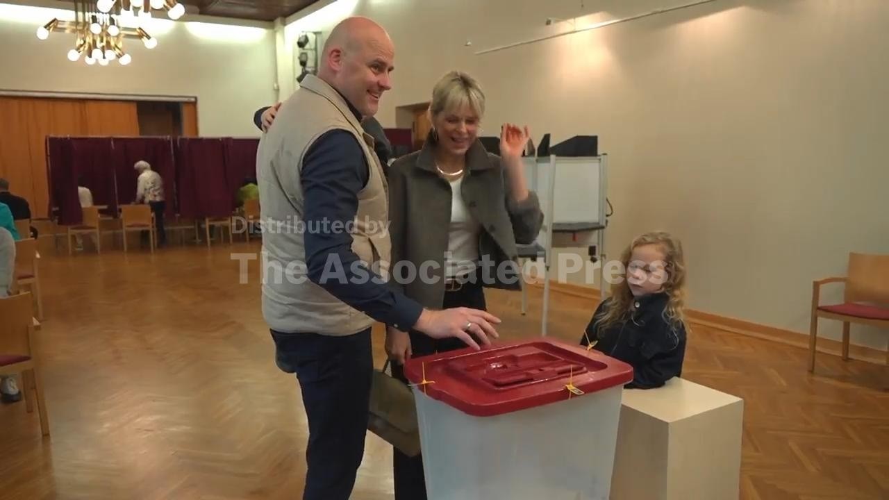 Latvians vote for a new parliament as fears of Russian hybrid attacks loom (Video)