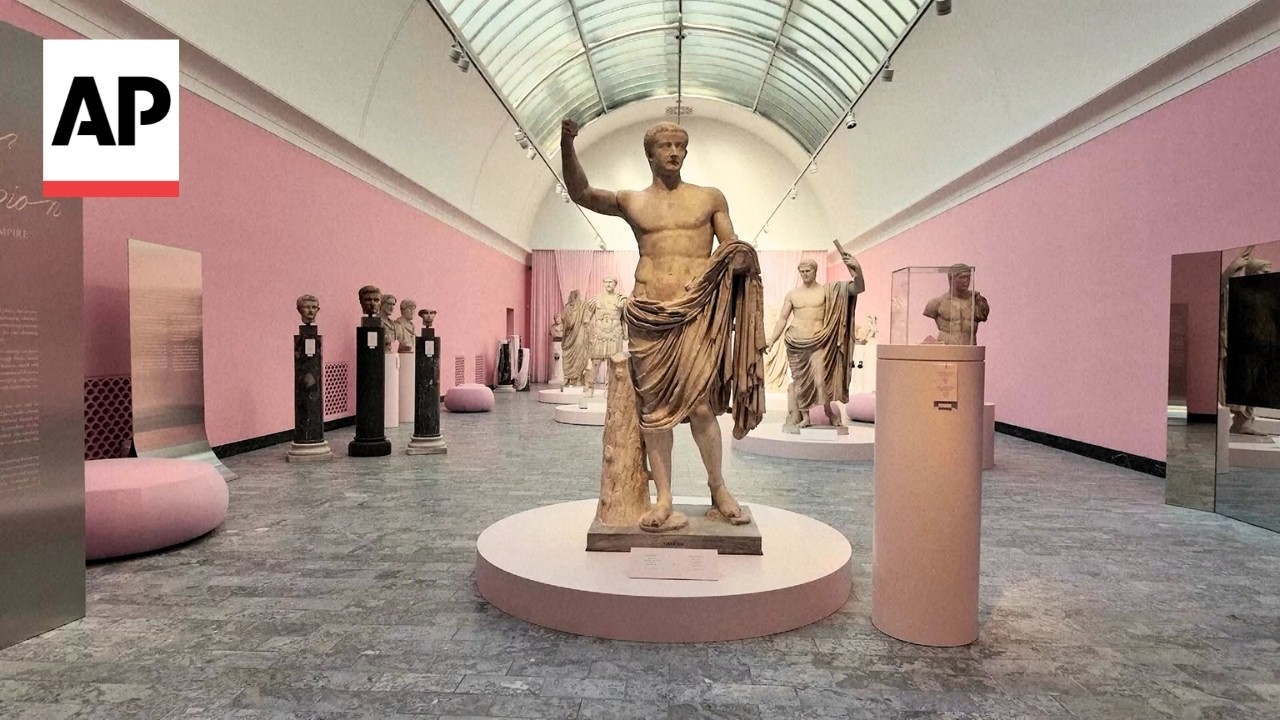 New exhibition shows how pink was in style for Roman men (Video)
