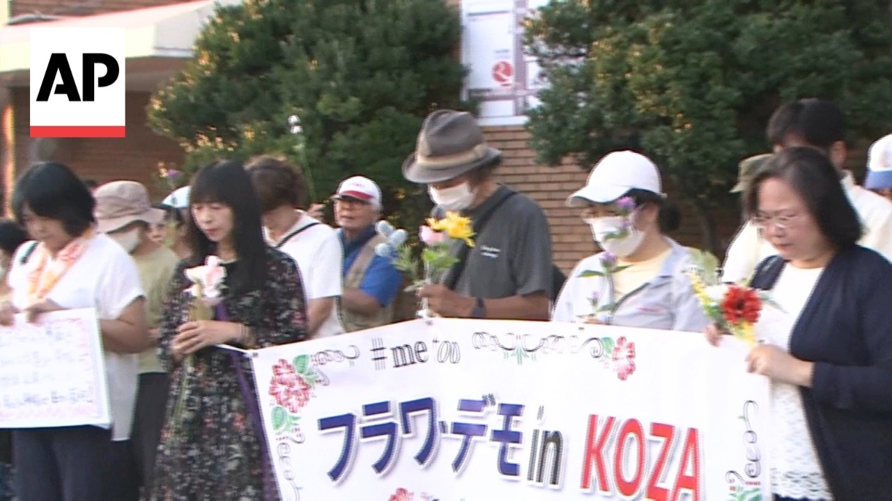 US Marine's arrest in the killing of a woman on Okinawa triggers protests in Japan (Video)