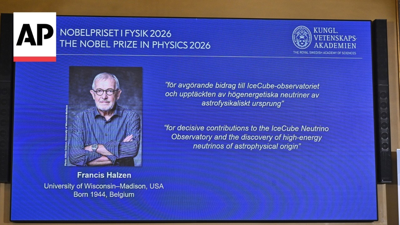 Francis Halzen wins 2026 Nobel Prize in physics for his work on neutrinos (Video)