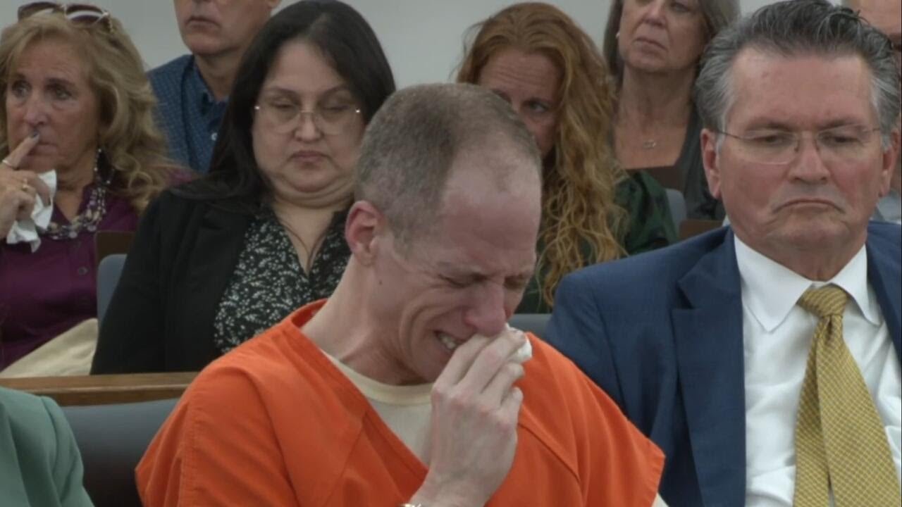 "Don't plan on coming to see you": Daughters' statements read as father gets life for wife's murder (Video)