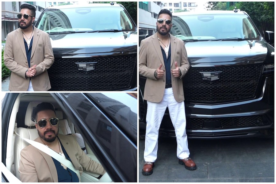 Mika Singh Unveils Cadillac Escalade In Mumbai, Celebrates New Luxury Ride In Style