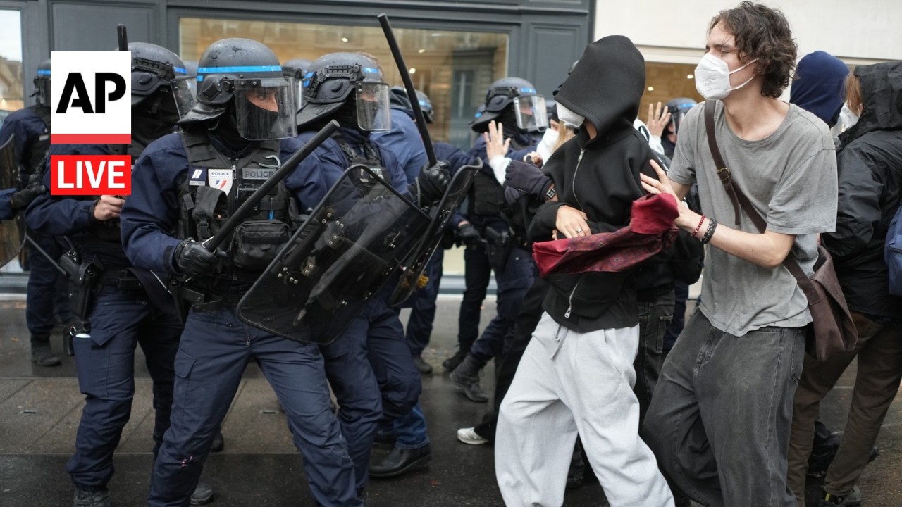LIVE: Students protest in France to demand more school funding (Video)