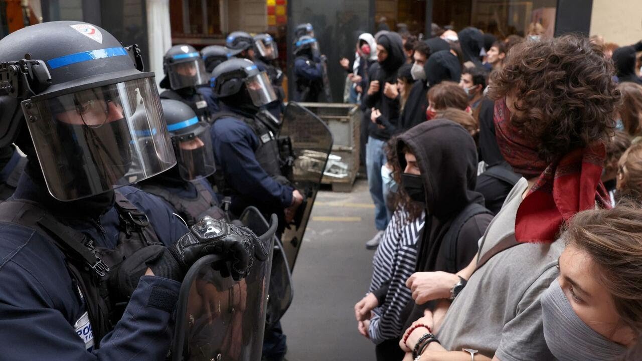 France halts stun grenade use after boy's hand blown off in student protests (Video)