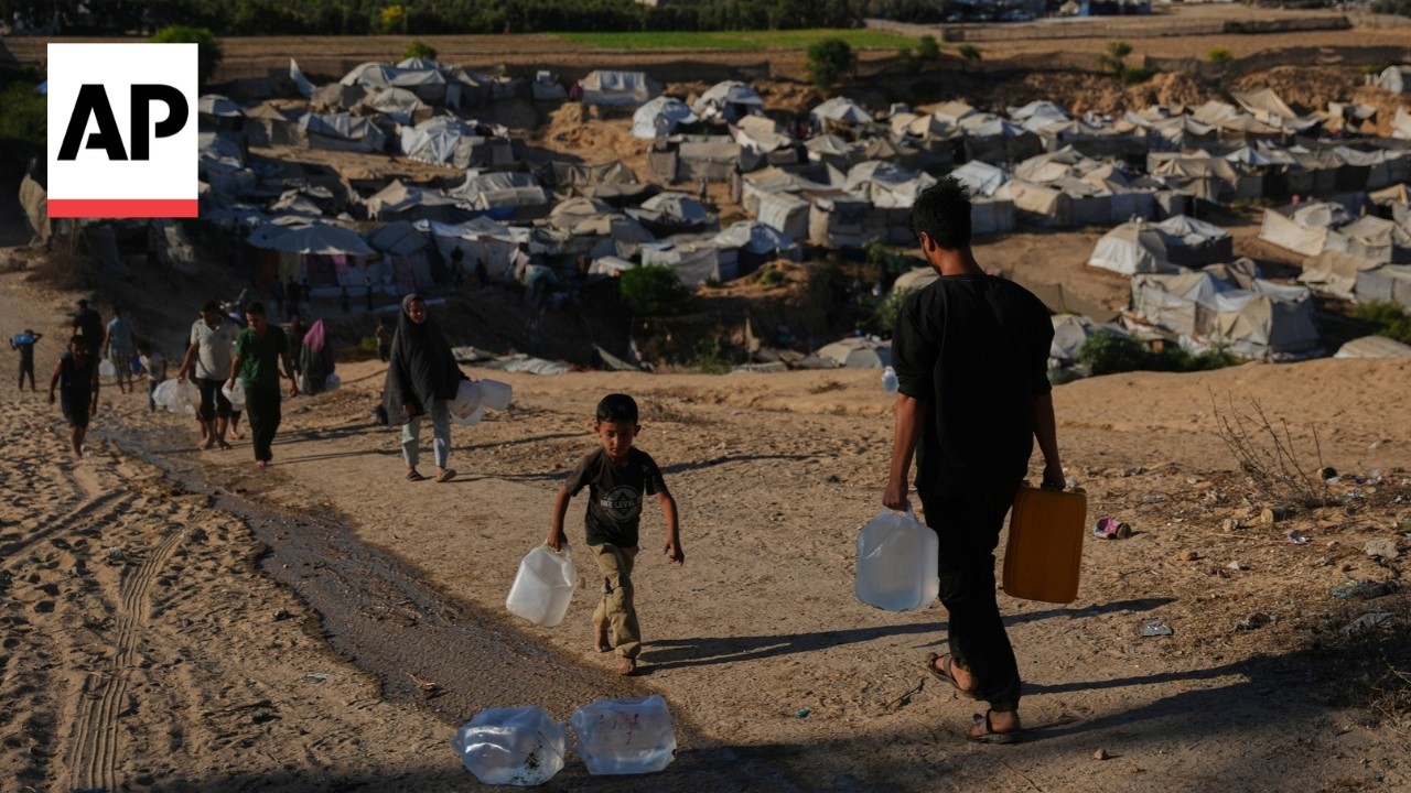 Timelapse shows life in a Gaza camp 3 years into the Israel-Hamas war (Video)