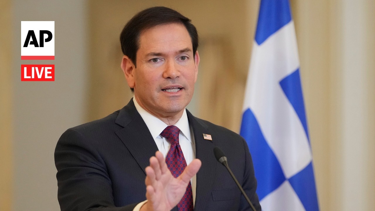 LIVE: Marco Rubio delivers a speech at the Acropolis in Greece (Video)