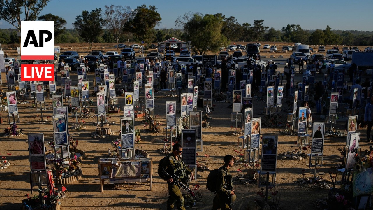 LIVE: Memorial held at Nova festival site on Oct. 7 attack anniversary (Video)