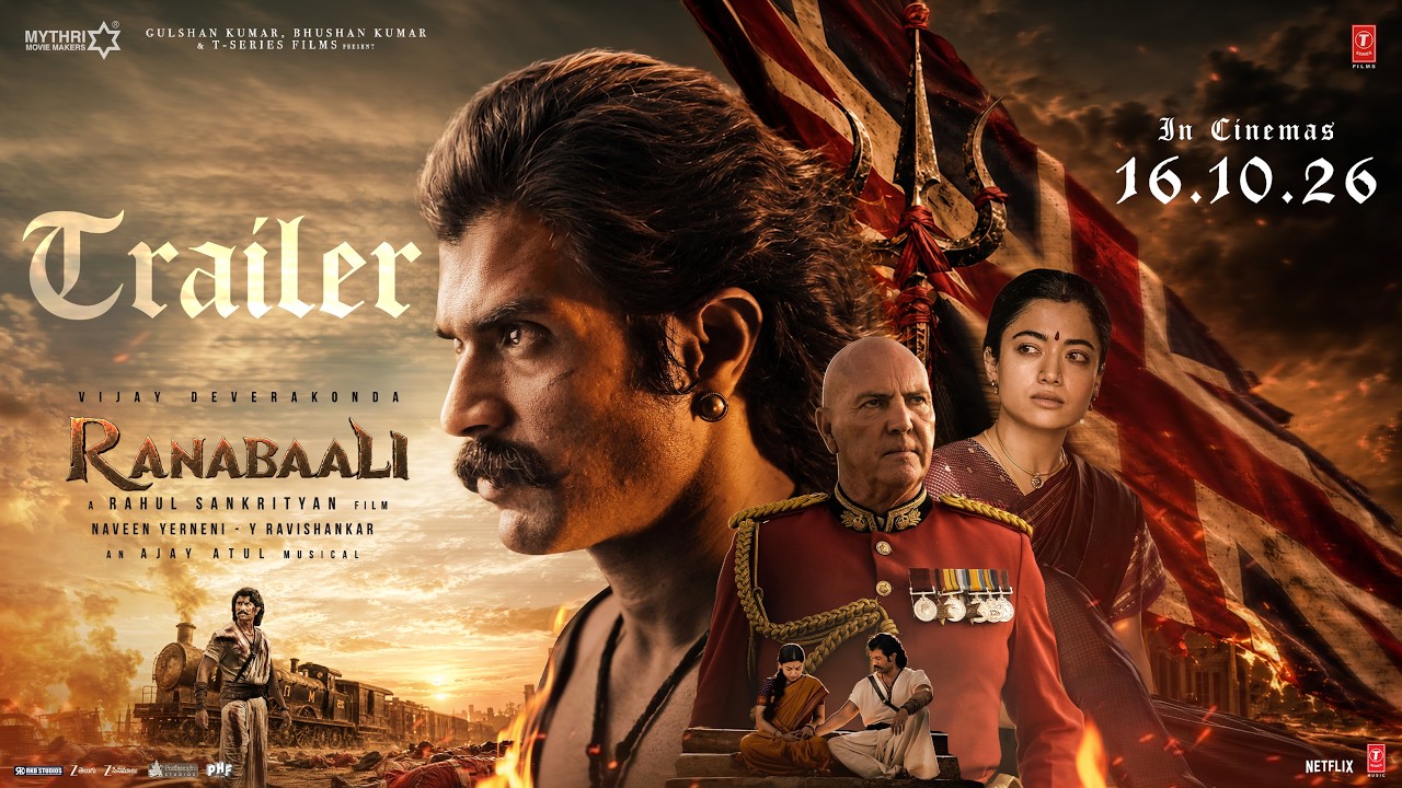 Ranabaali Official Trailer (Telugu) | Vijay Deverakonda | Rashmika | Rahul Sankrityan | Ajay-Atul [HD] (Video)