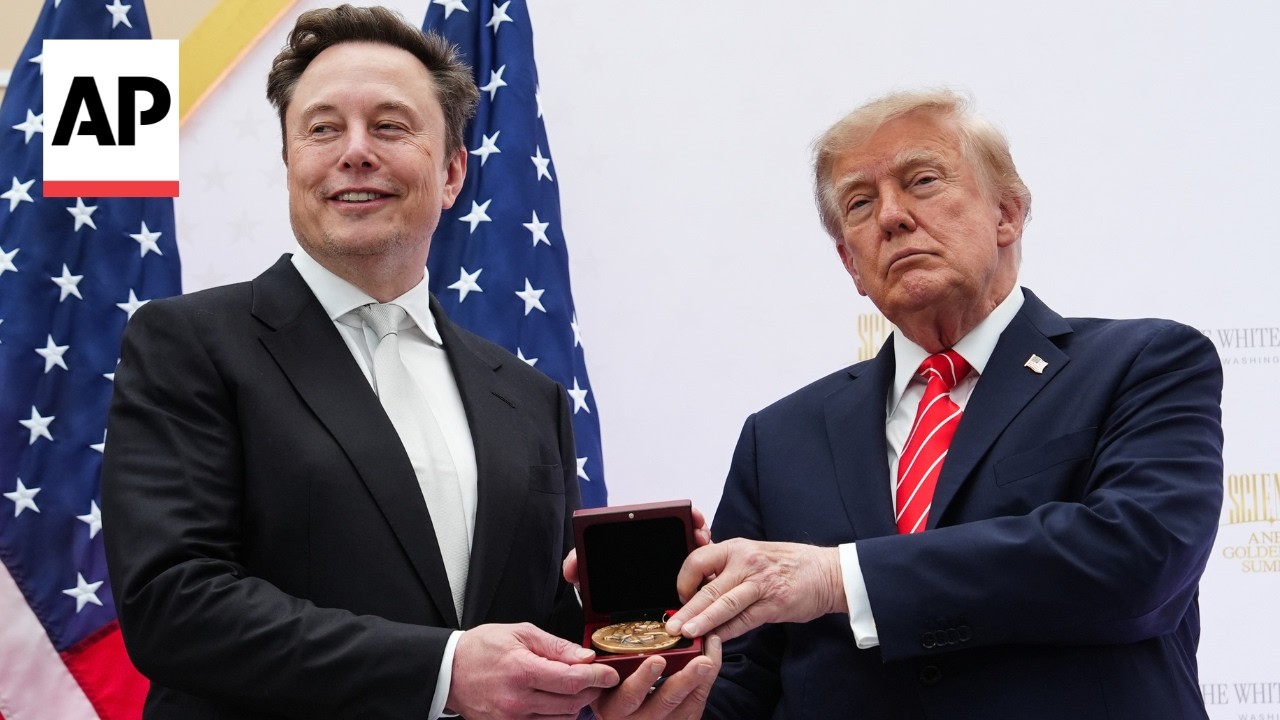 Trump honors Elon Musk and tech billionaires with science awards (Video)