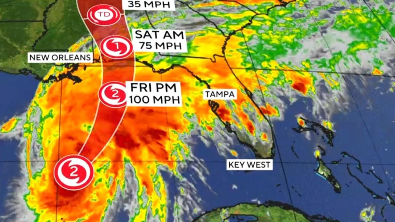 Hurricane Isaias could hit Gulf Coast Friday or Saturday (Video)