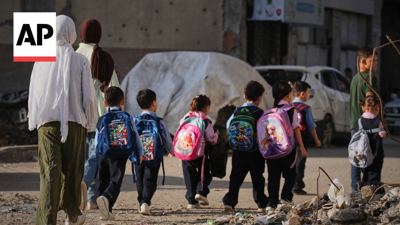 A US charity plans to monitor classrooms in Gaza to flag 'hateful' speech (Video)