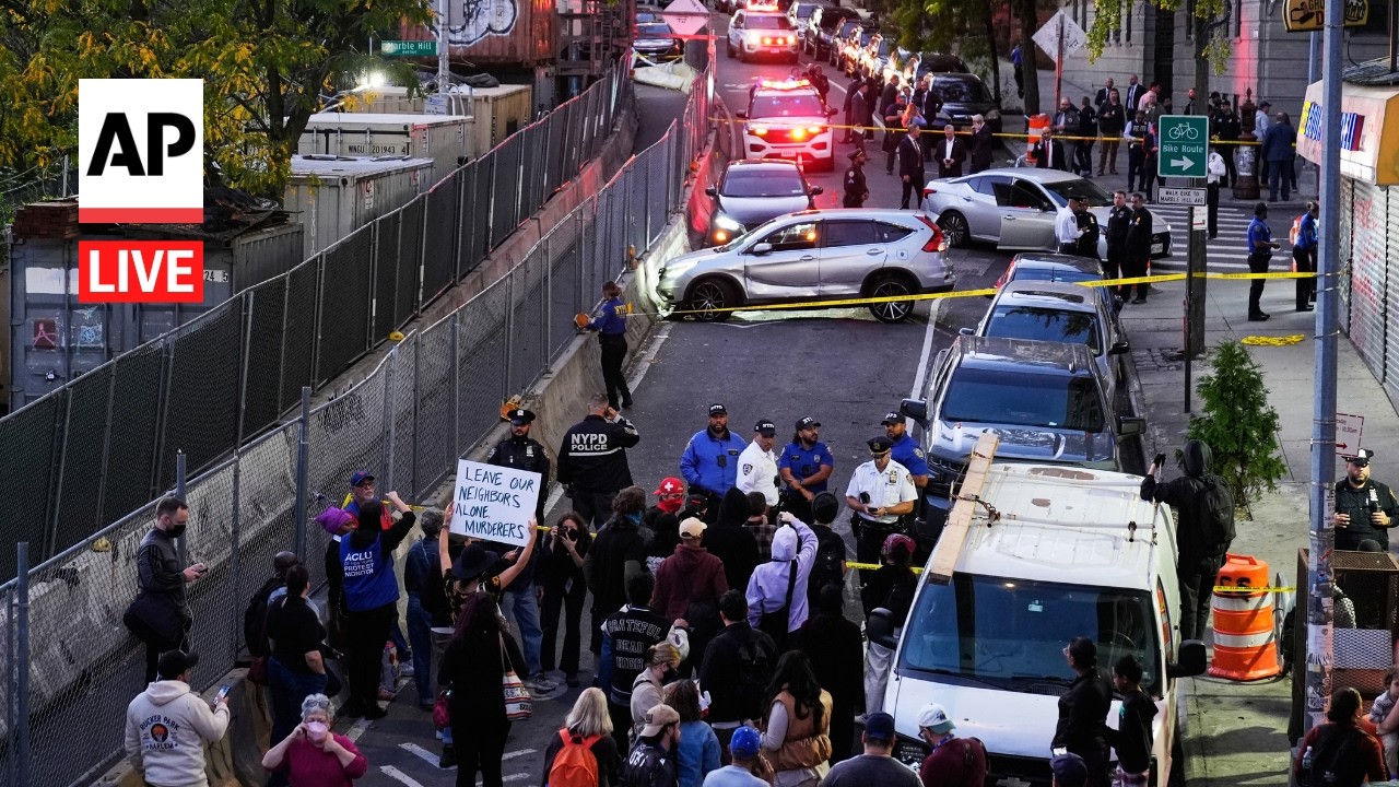 LIVE: Protesters gather after ICE officer shoots man in New York City (Video)