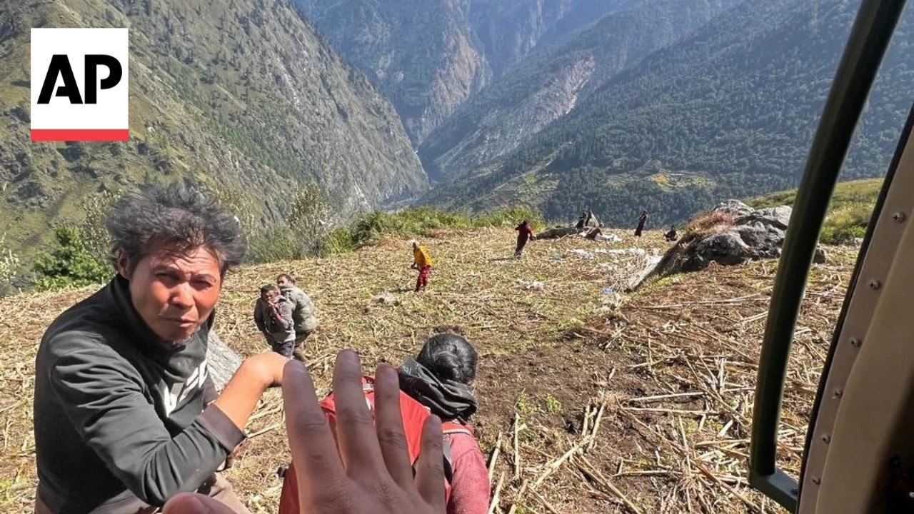 Villagers moved to safety as flash flood from Budhi Gandaki river hits northern Nepal (Video)