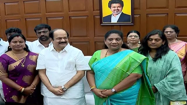 TVK’s Madurantakam, Dharapuram bypoll winners take oath as MLAs