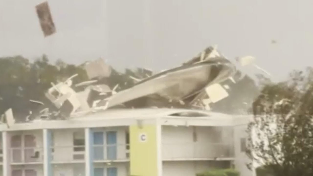 Major damage after Hurricane Isaias (Video)