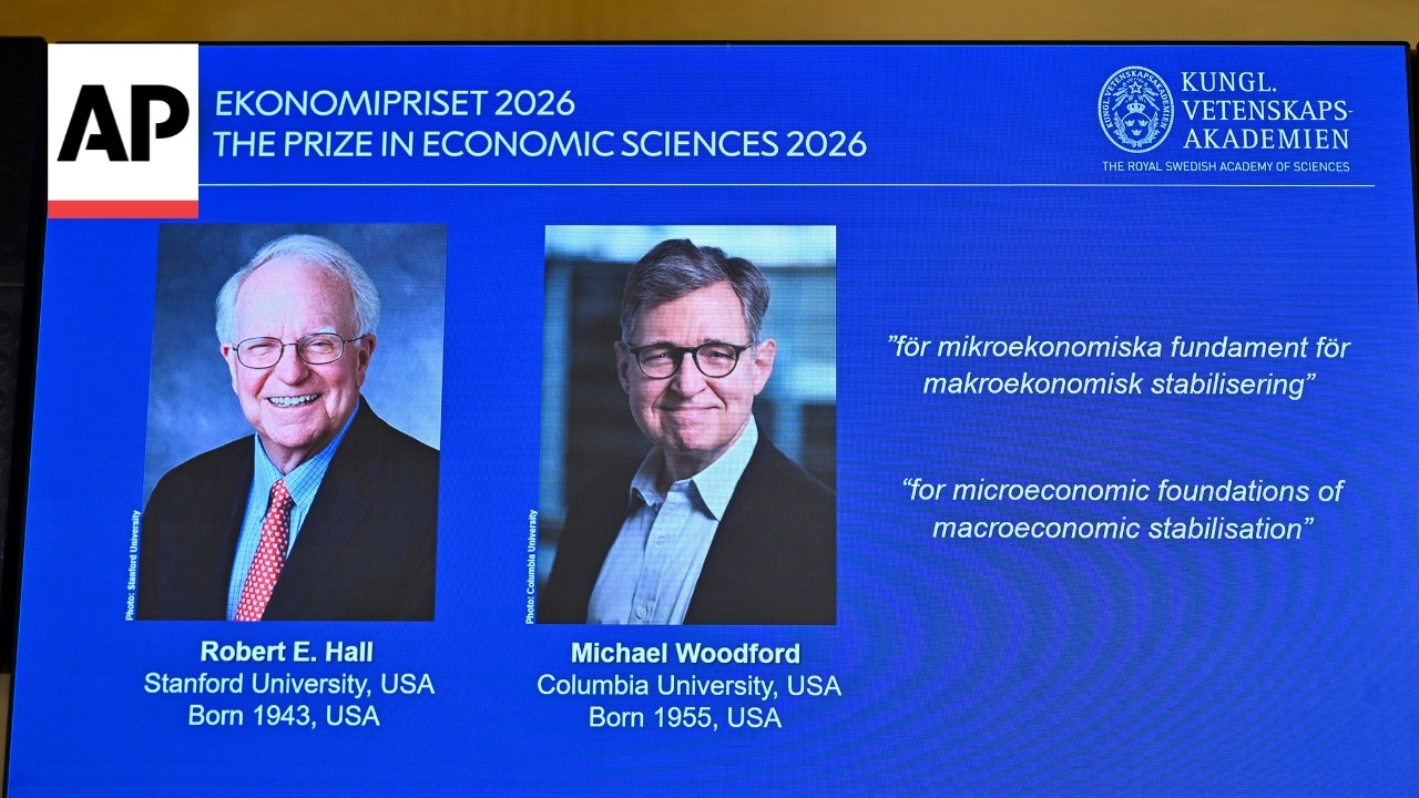 Robert E. Hall and Michael Woodford win Nobel memorial prize in economics (Video)